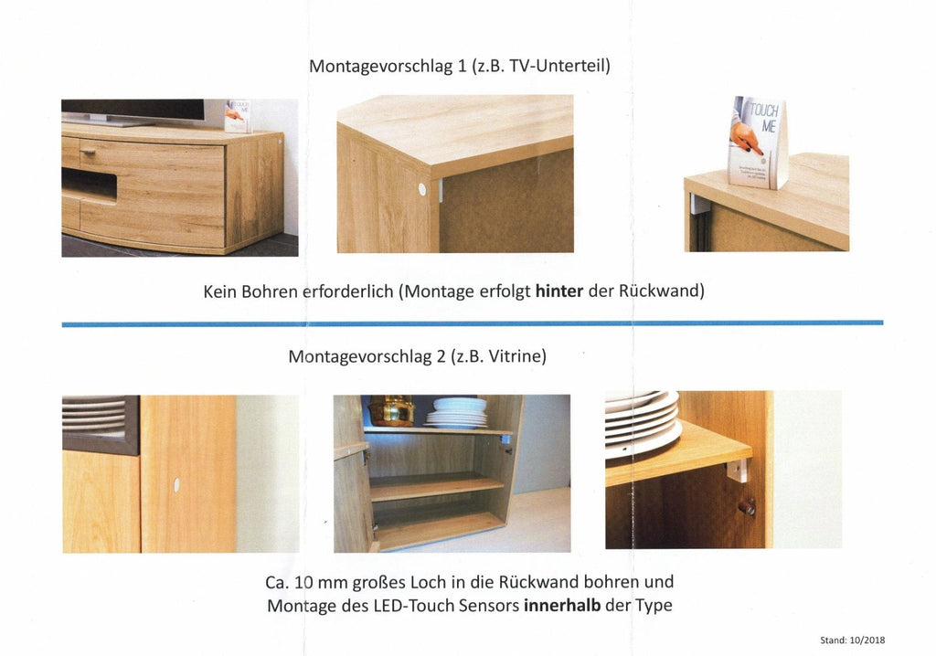 Dimm & Touchschalter 12 - er Anschluss - Set für LED Beleuchtungen - Empinio24 - 