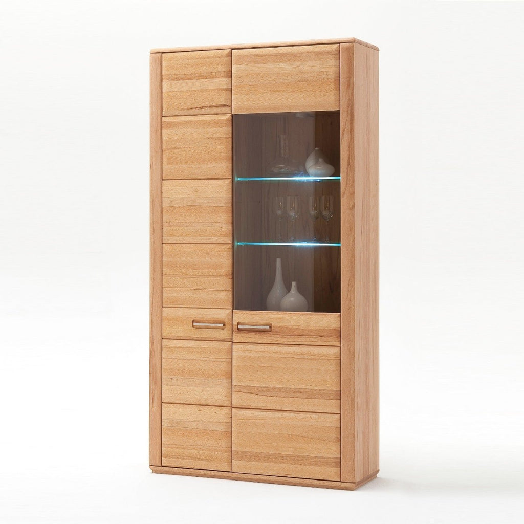 Vitrinenschrank Kernbuche 107 cm Sanremo - Empinio24 - 