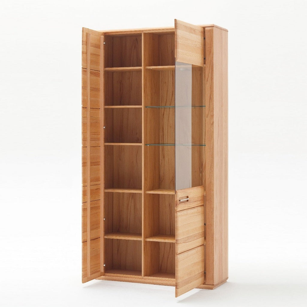 Vitrinenschrank Kernbuche 107 cm Sanremo - Empinio24 - 