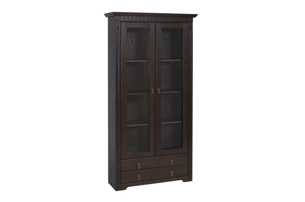 Vitrinenschrank Kolonialstil Kiefer massiv Cordoba - Empinio24 - 